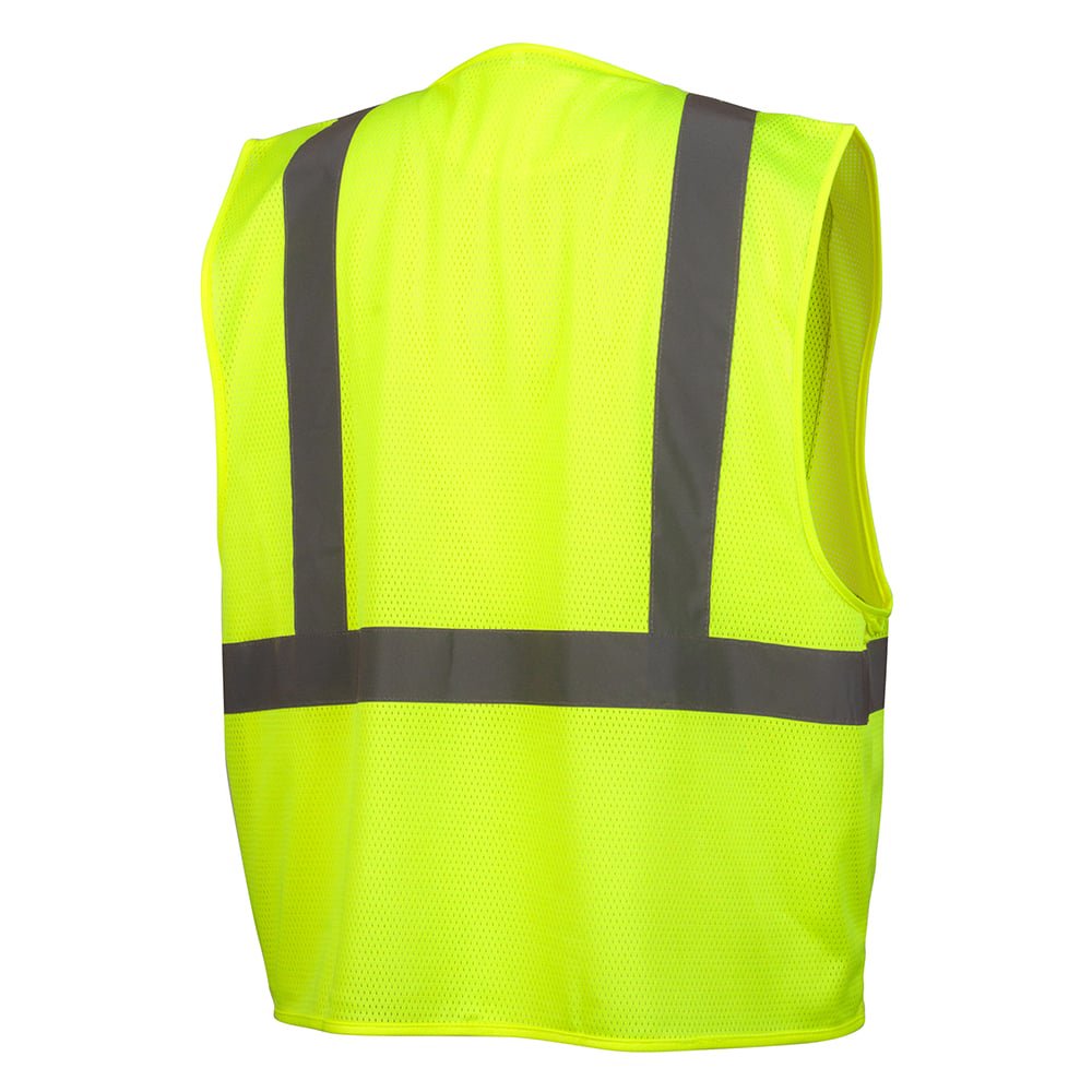 Pyramex RVZ21CP Series Class 2 Economy Vest with Clear Front Pocket - Gorvex.com