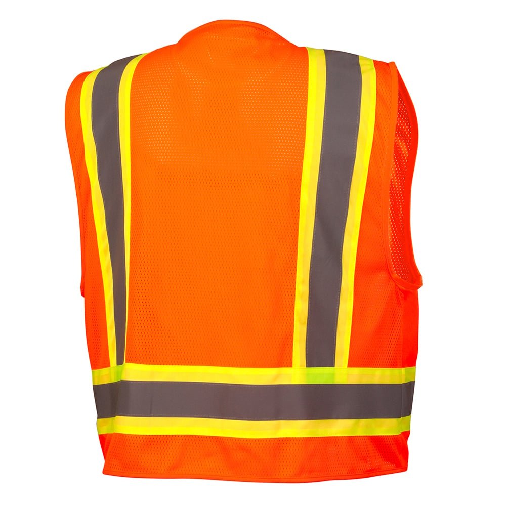 Pyramex RVZ24CP Class 2 Hi Vis Surveyor Vest with Clear Front Pocket - Gorvex.com