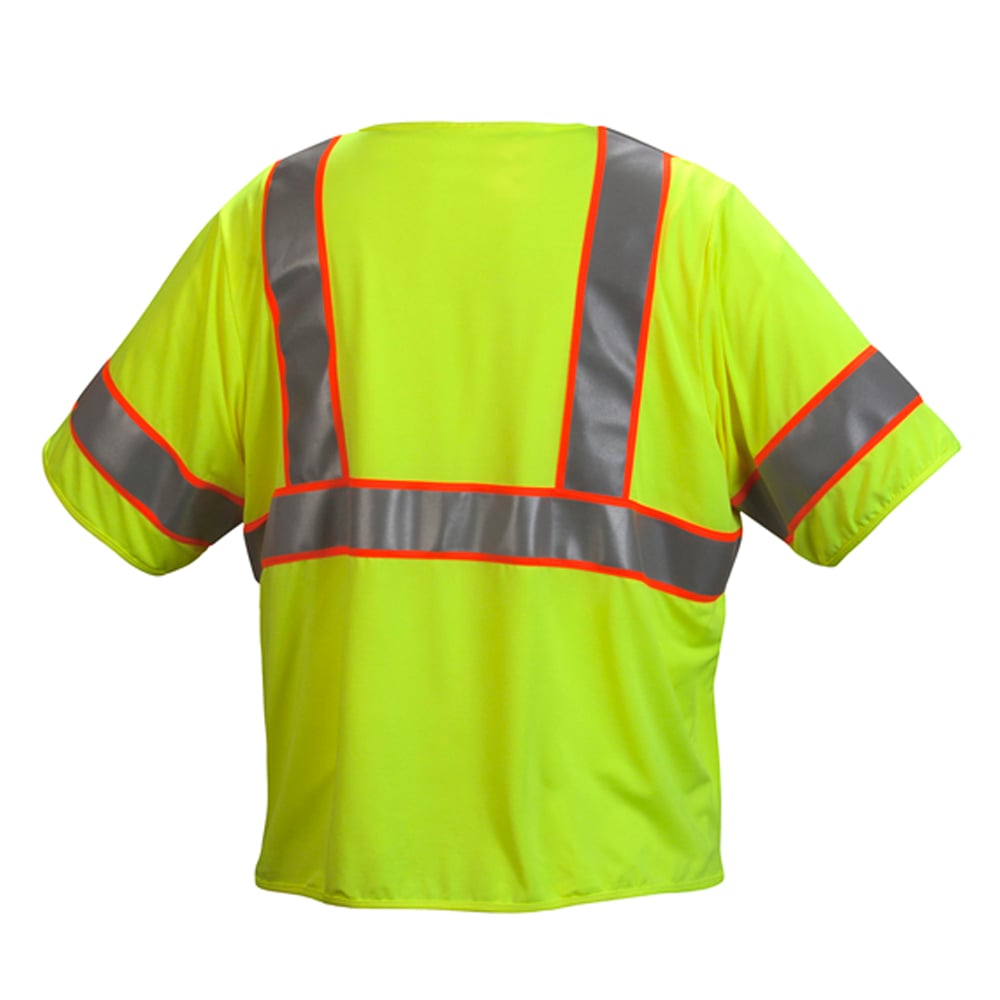 Pyramex RVZ35 Series Hi Vis Mesh Vest Class 3 with 3 Pockets - Gorvex.com