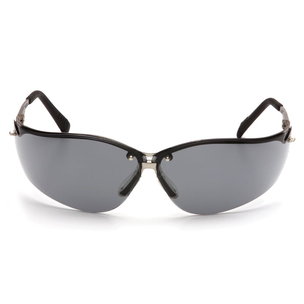 Pyramex V2 - Metal Safety Glasses, Gun Metal Frame, 1 pair - Gorvex.com