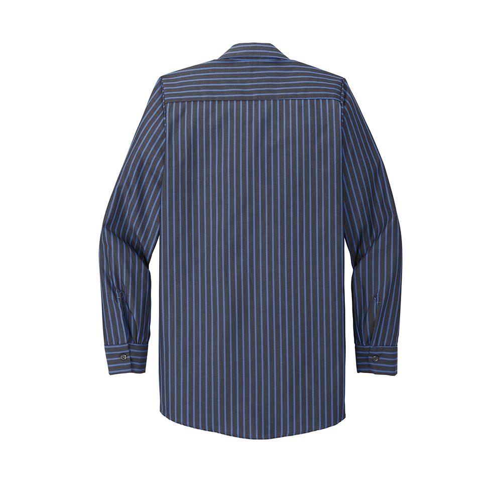 Red Kap CS10 Long Sleeve Striped Industrial Work Shirt - Gorvex.com