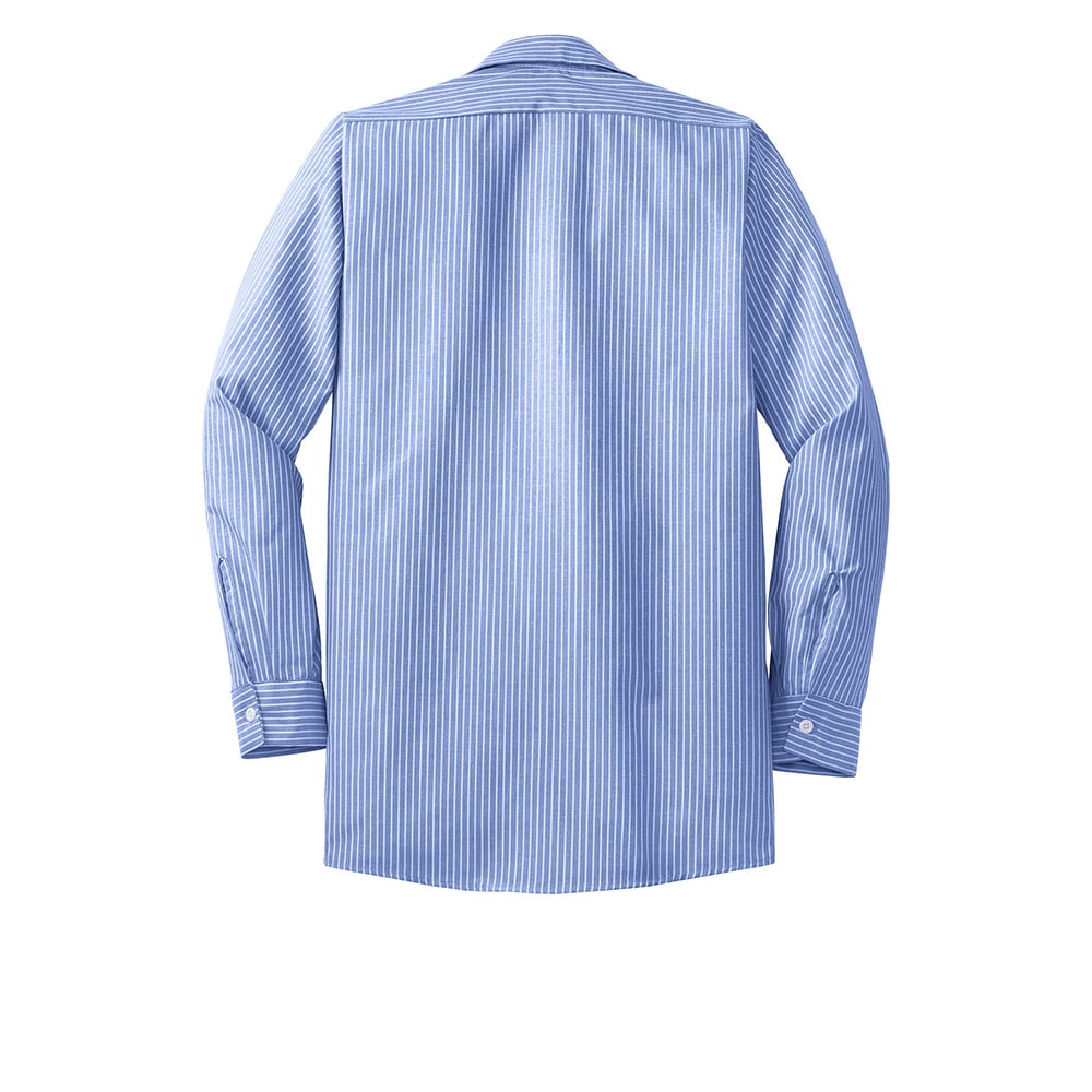Red Kap CS10 Long Sleeve Striped Industrial Work Shirt - Gorvex.com