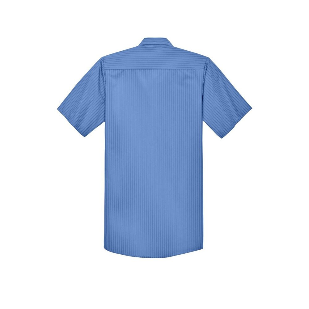 Red Kap CS20 Short Sleeve Striped Industrial Work Shirt - Gorvex.com