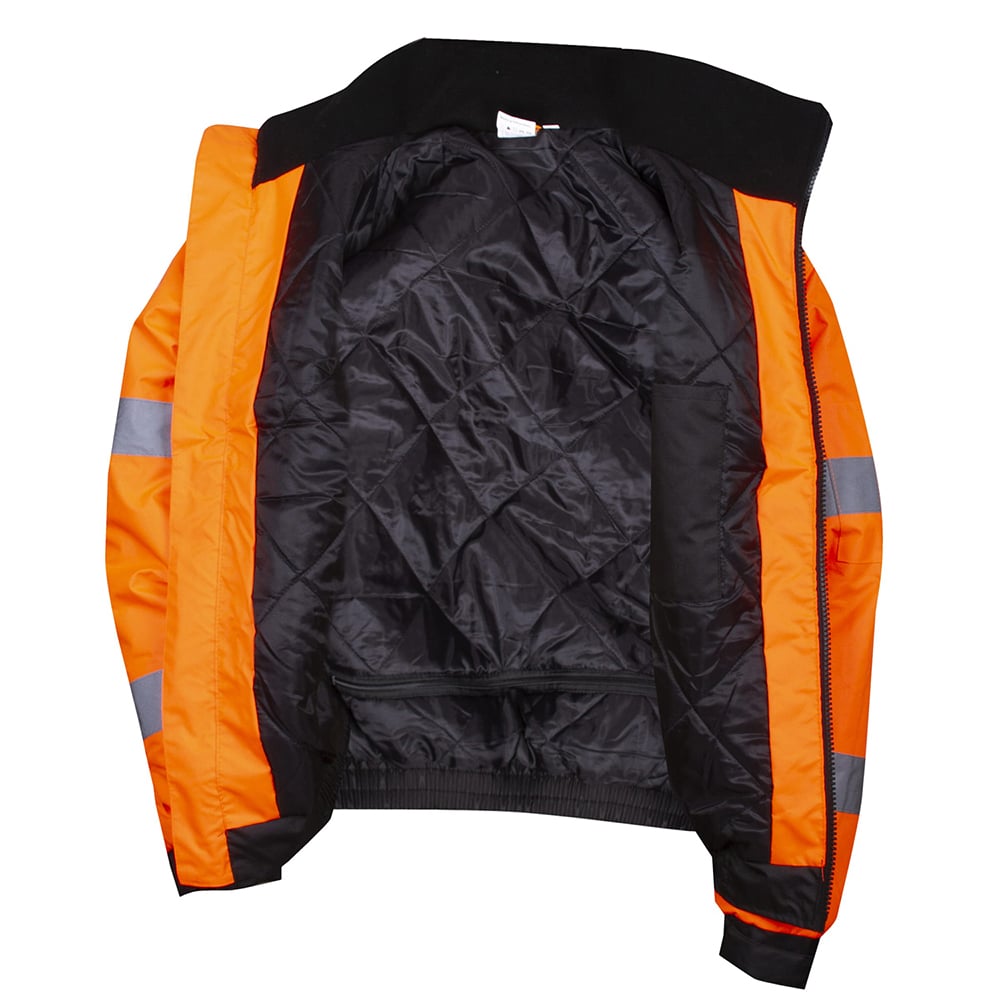 Reptyle™ Class 3 Bomber Jacket with Attached Black Quilted Lining - Gorvex.com