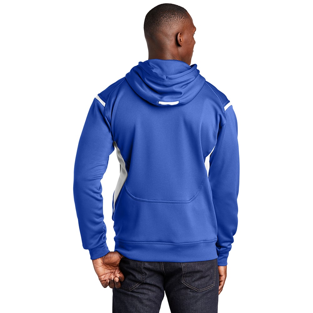 Sport - Tek F246 Tech Fleece Colorblock Sweatshirt with Hood - Gorvex.com