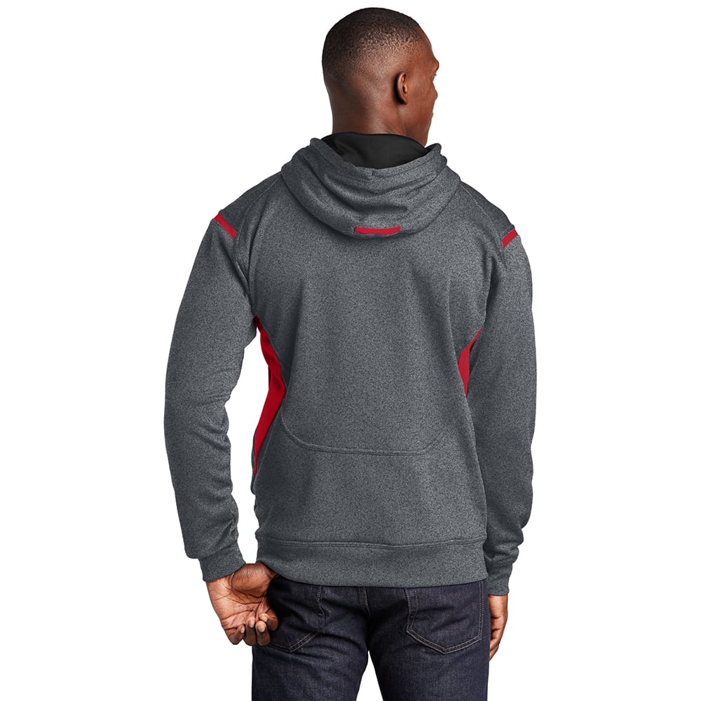 Sport - Tek F246 Tech Fleece Colorblock Sweatshirt with Hood - Gorvex.com