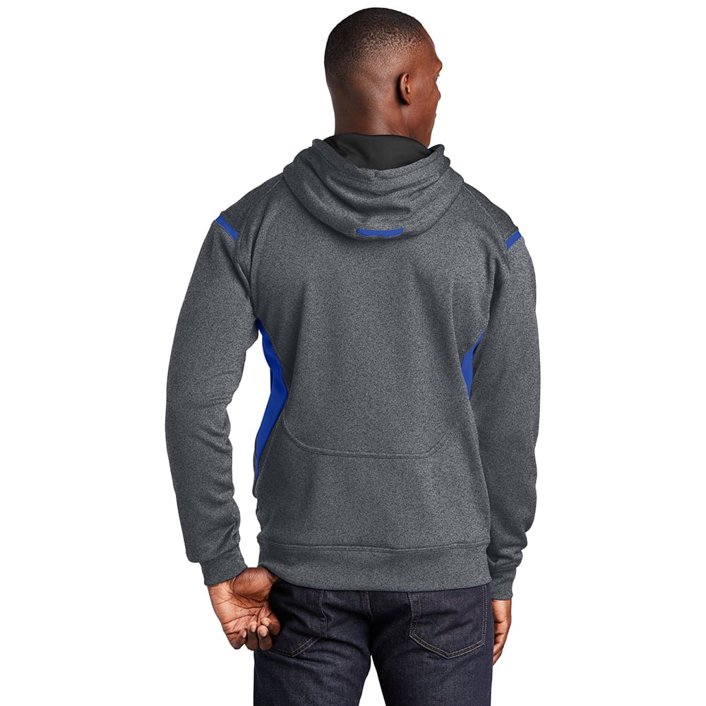 Sport - Tek F246 Tech Fleece Colorblock Sweatshirt with Hood - Gorvex.com