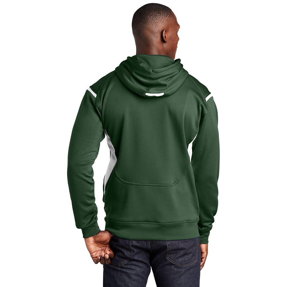 Sport - Tek F246 Tech Fleece Colorblock Sweatshirt with Hood - Gorvex.com