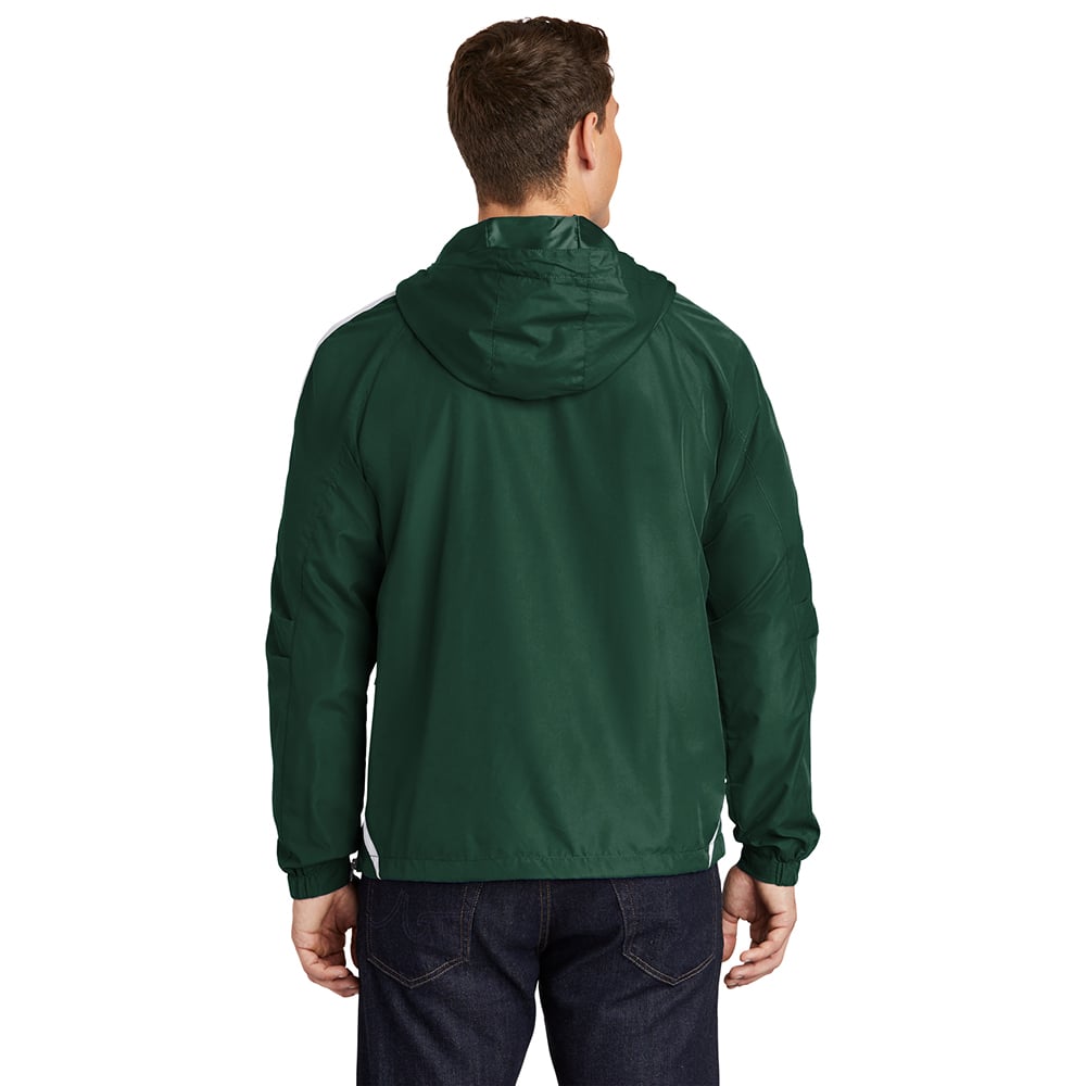 Sport - Tek JST63 Colorblock Half - Zip Anorak with Hood - Gorvex.com