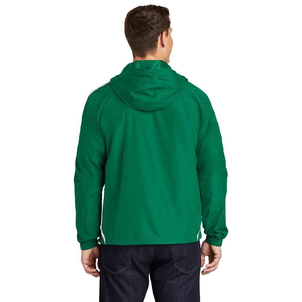 Sport - Tek JST63 Colorblock Half - Zip Anorak with Hood - Gorvex.com