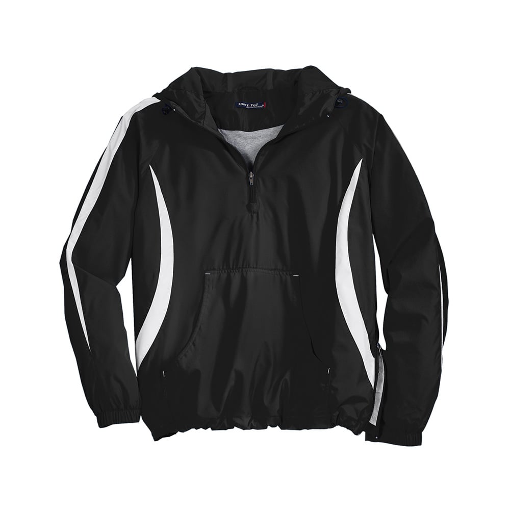 Sport - Tek JST63 Colorblock Half - Zip Anorak with Hood - Gorvex.com