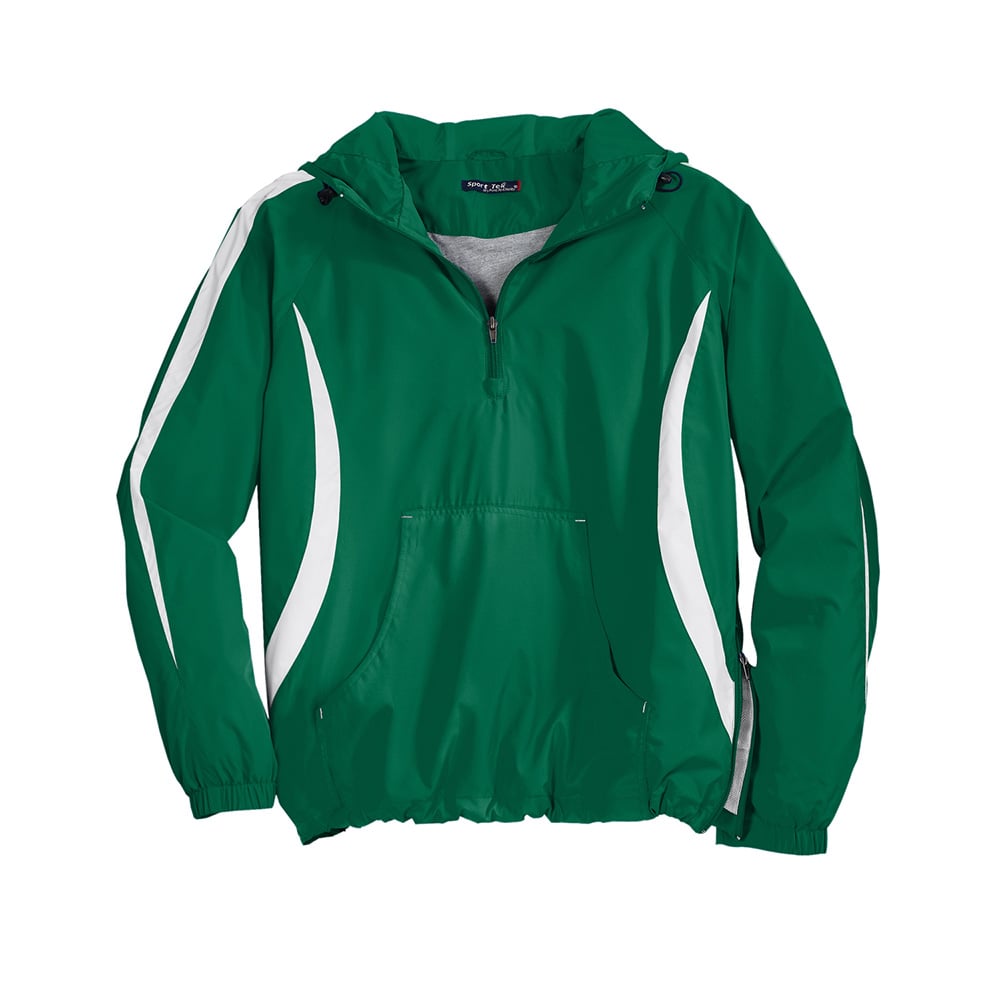 Sport - Tek JST63 Colorblock Half - Zip Anorak with Hood - Gorvex.com