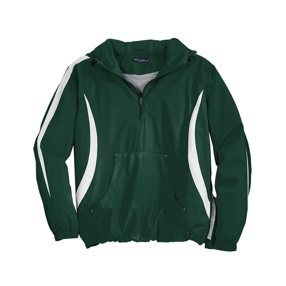 Sport - Tek JST63 Colorblock Half - Zip Anorak with Hood - Gorvex.com