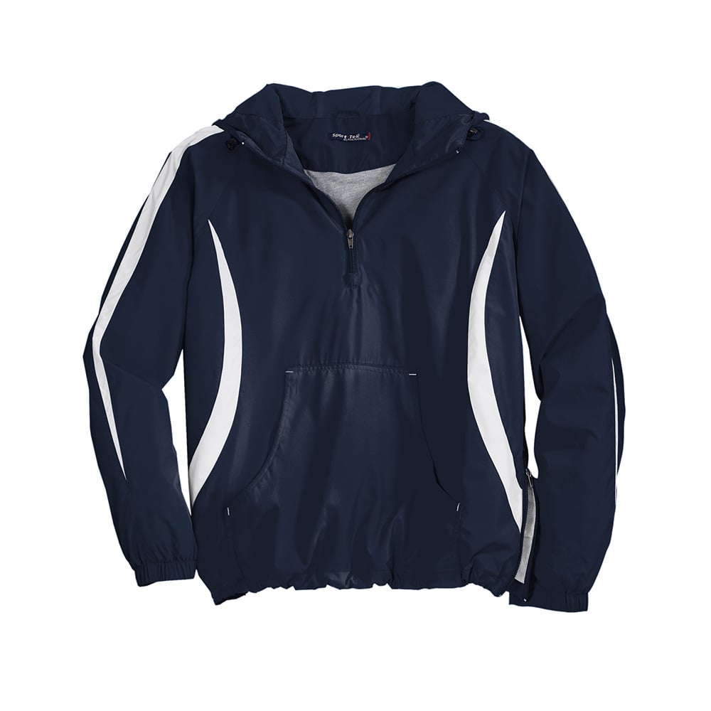 Sport - Tek JST63 Colorblock Half - Zip Anorak with Hood - Gorvex.com