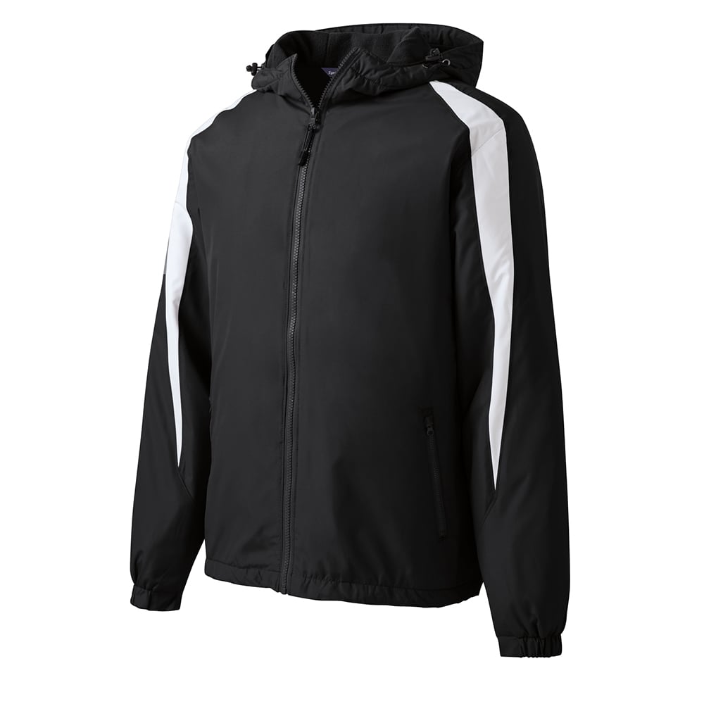 Sport - Tek JST81 Colorblock Fleece - Lined Jacket with Hood - Gorvex.com