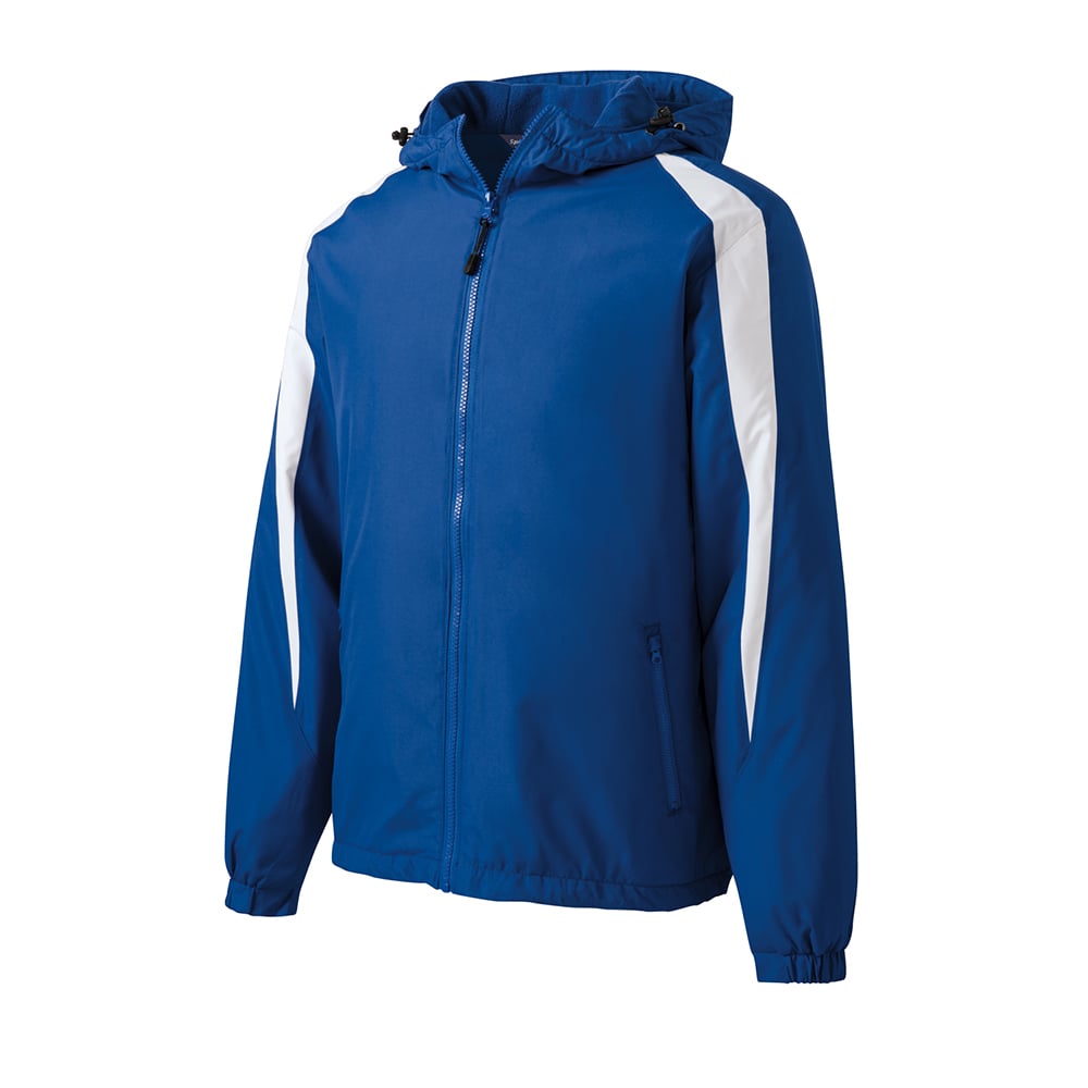 Sport - Tek JST81 Colorblock Fleece - Lined Jacket with Hood - Gorvex.com