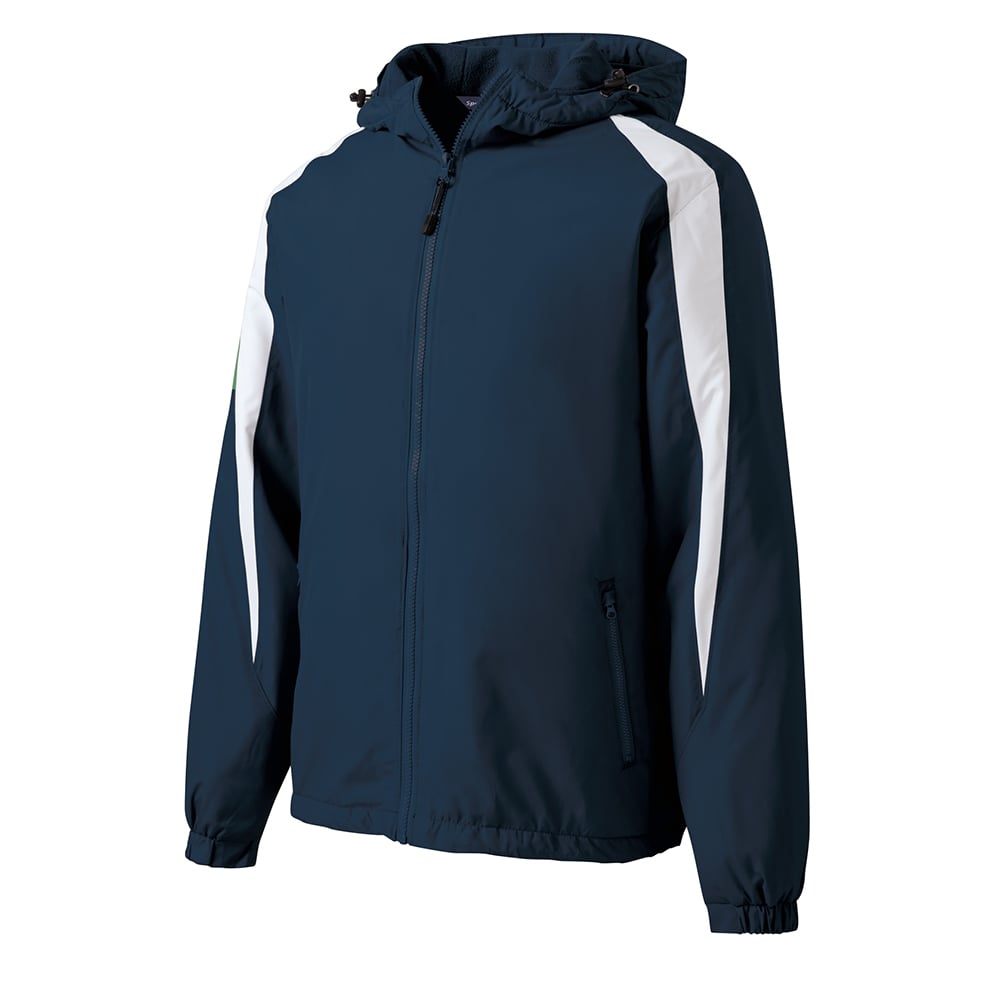 Sport - Tek JST81 Colorblock Fleece - Lined Jacket with Hood - Gorvex.com