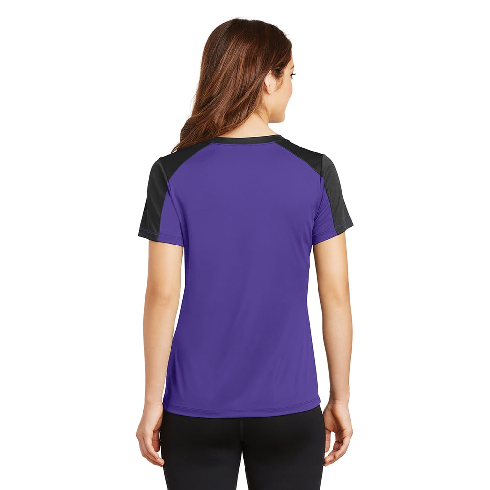 Sport - Tek LST354 PosiCharge Women's Contrast Sleeve Competitor Tee - Gorvex.com