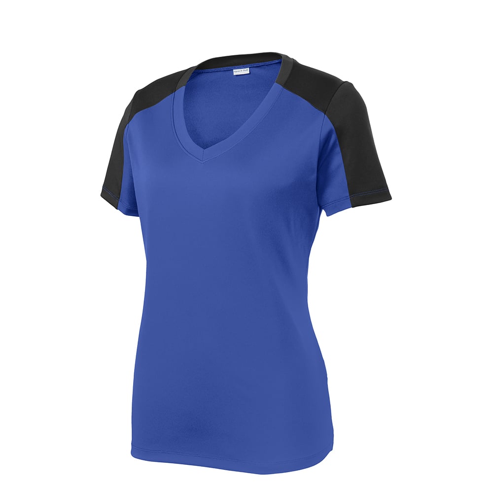 Sport - Tek LST354 PosiCharge Women's Contrast Sleeve Competitor Tee - Gorvex.com