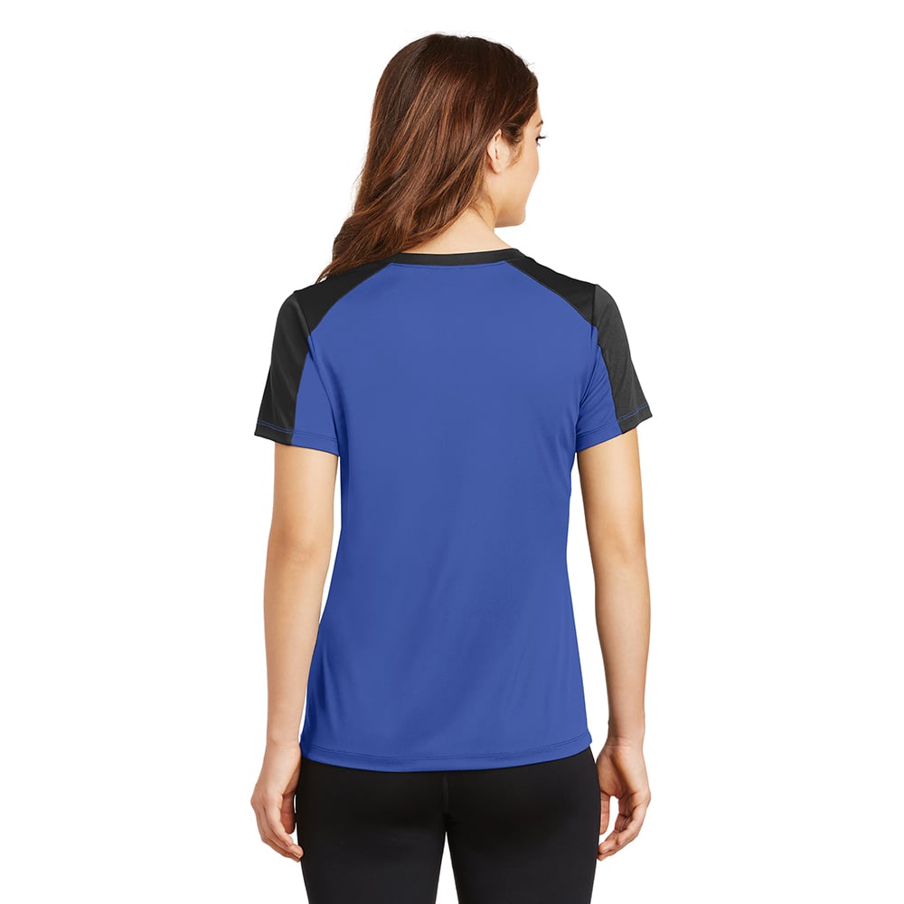 Sport - Tek LST354 PosiCharge Women's Contrast Sleeve Competitor Tee - Gorvex.com