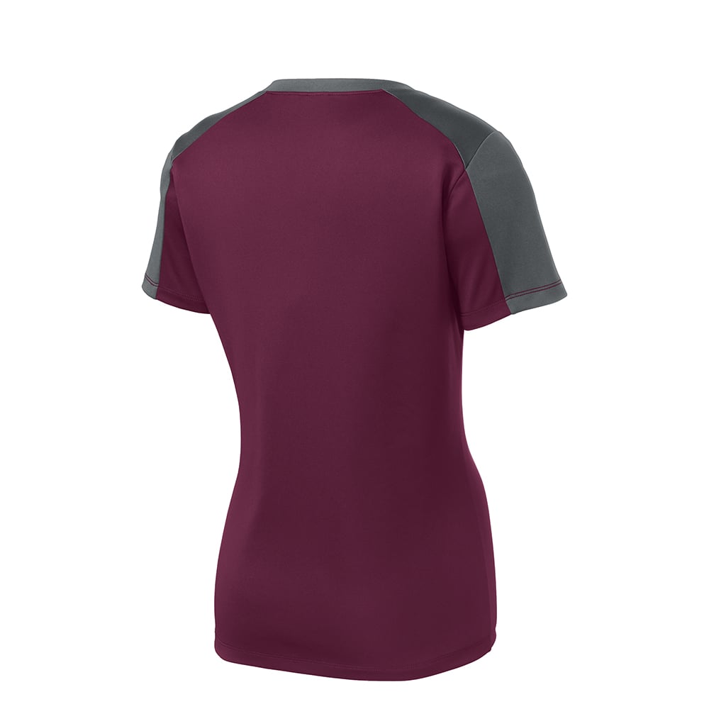 Sport - Tek LST354 PosiCharge Women's Contrast Sleeve Competitor Tee - Gorvex.com