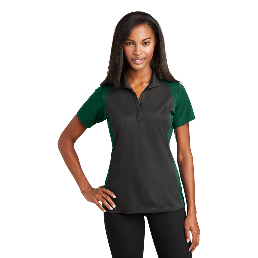 Sport - Tek LST652 Sport - Wick Women's Colorblock Micropique Polo - Gorvex.com
