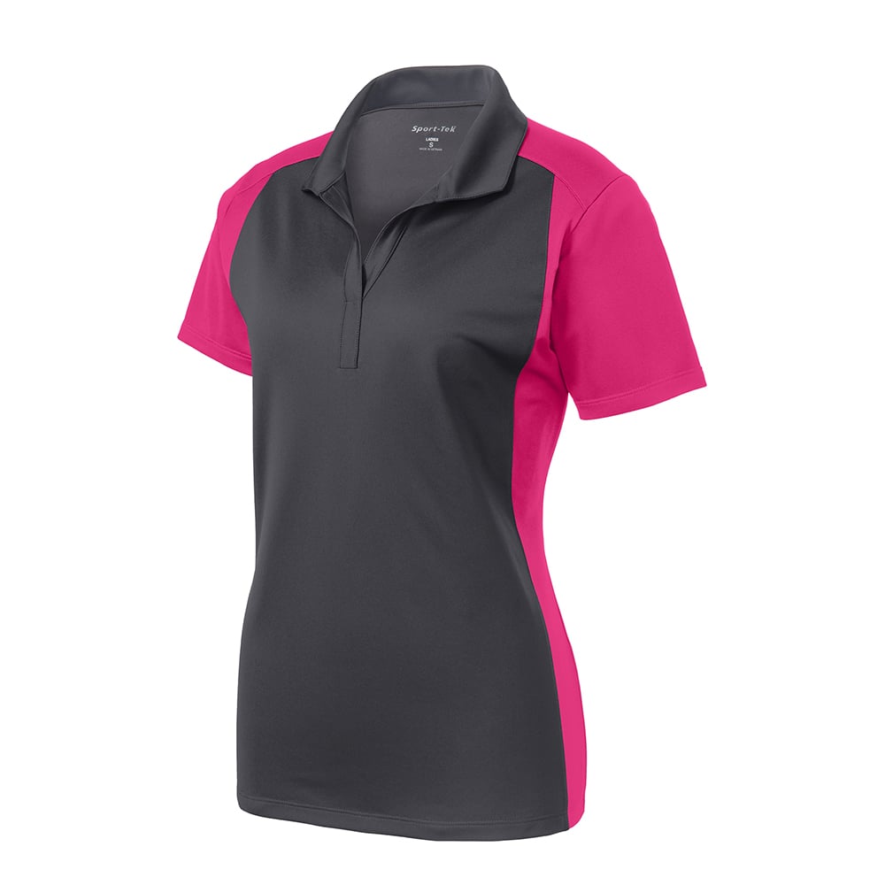 Sport - Tek LST652 Sport - Wick Women's Colorblock Micropique Polo - Gorvex.com