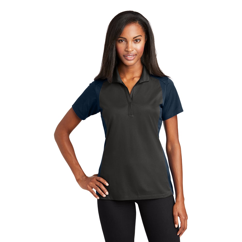 Sport - Tek LST652 Sport - Wick Women's Colorblock Micropique Polo - Gorvex.com