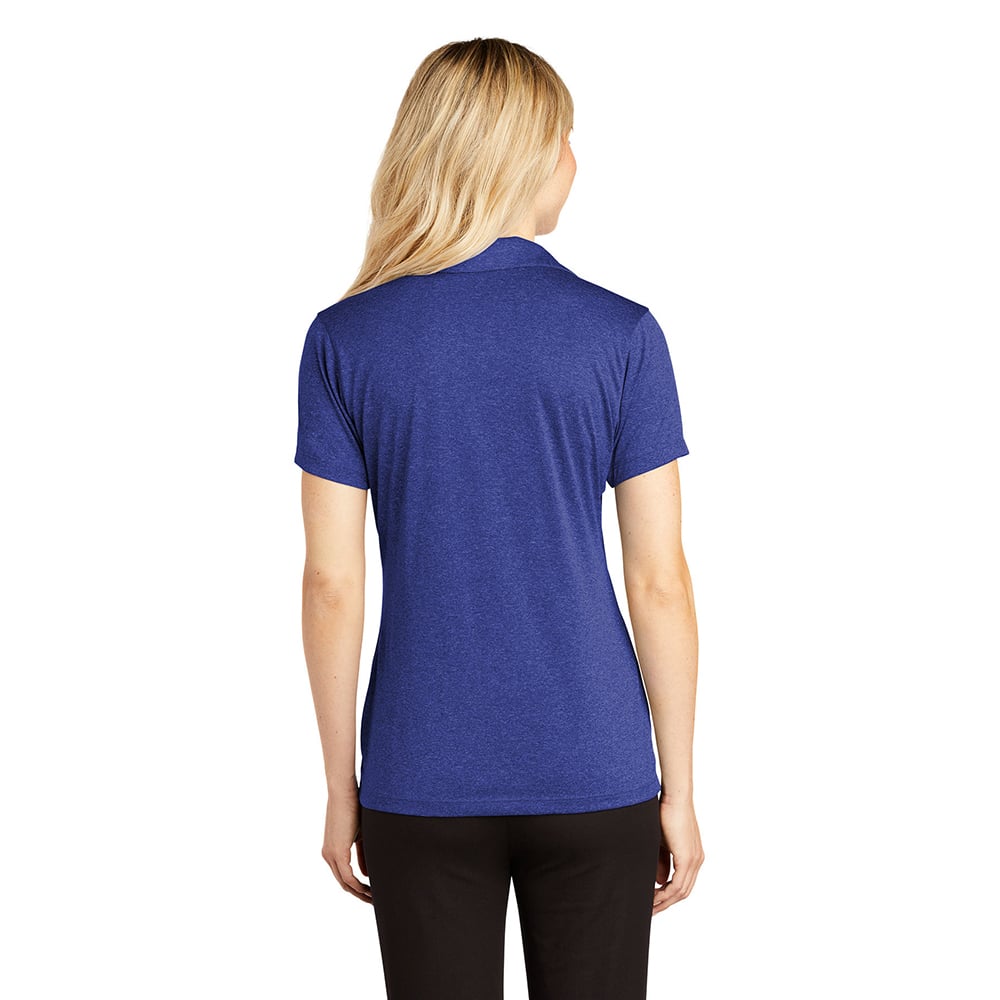 Sport - Tek LST660 Contender Women's Heather Y - Neck Polo - Gorvex.com