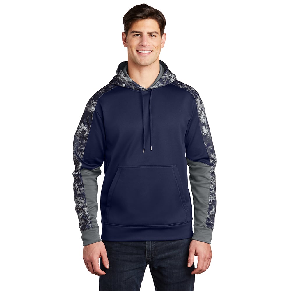 Sport - Tek ST231 Sport - Wick Mineral Freeze Colorblock Hooded Pullover - Gorvex.com