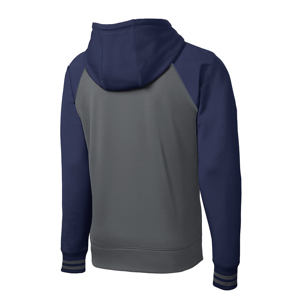 Sport - Tek ST236 Sport - Wick Colorblock Full - Zip Fleece Hooded Jacket - Gorvex.com