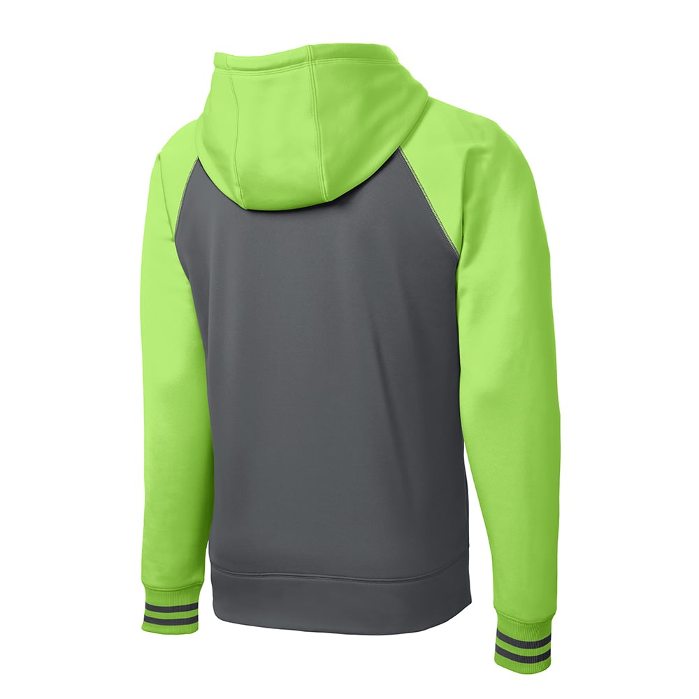 Sport - Tek ST236 Sport - Wick Colorblock Full - Zip Fleece Hooded Jacket - Gorvex.com