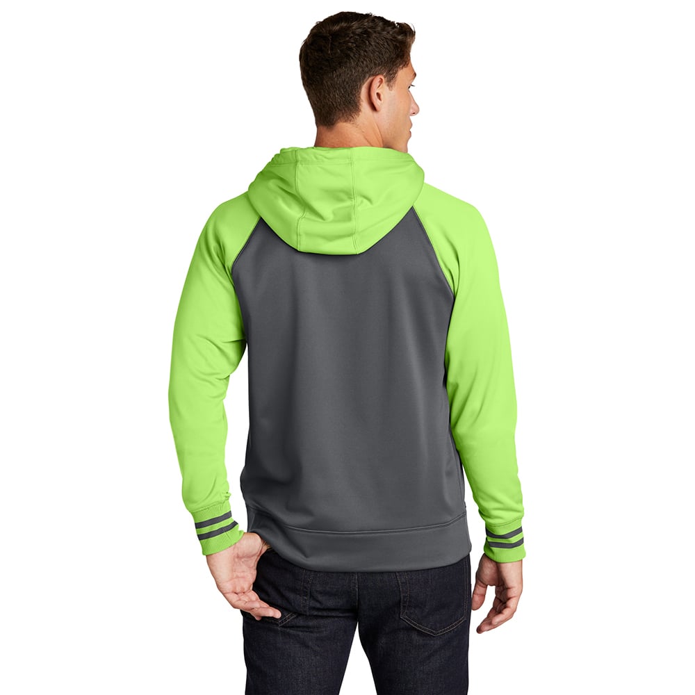 Sport - Tek ST236 Sport - Wick Colorblock Full - Zip Fleece Hooded Jacket - Gorvex.com