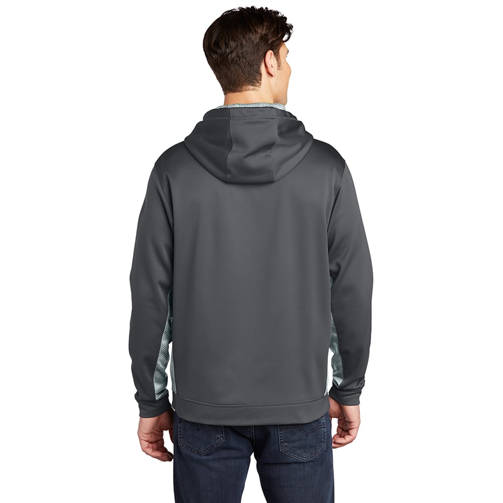 Sport - Tek ST239 Sport - Wick CamoHex Colorblock Fleece Hooded Pullover - Gorvex.com