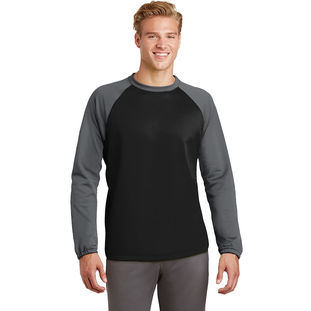 Sport - Tek ST242 Sport - Wick Colorblock Raglan Crew Neck Sweatshirt - Gorvex.com