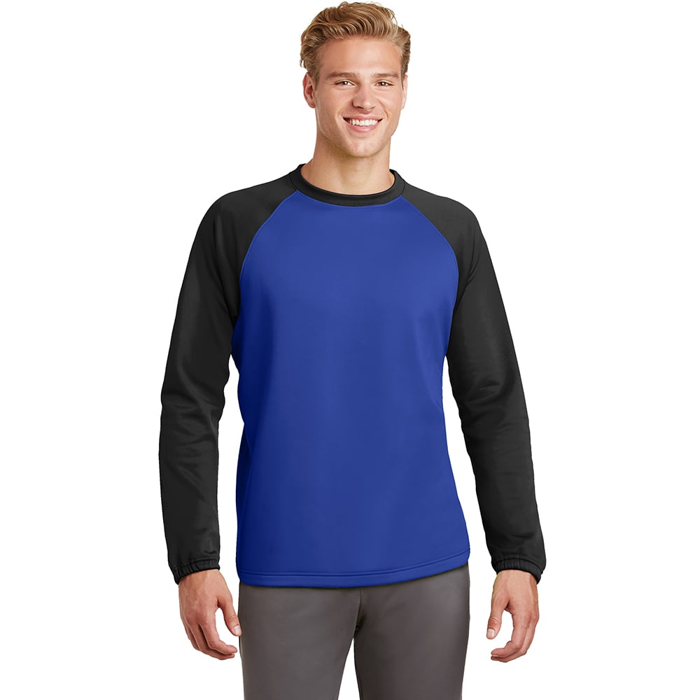 Sport - Tek ST242 Sport - Wick Colorblock Raglan Crew Neck Sweatshirt - Gorvex.com