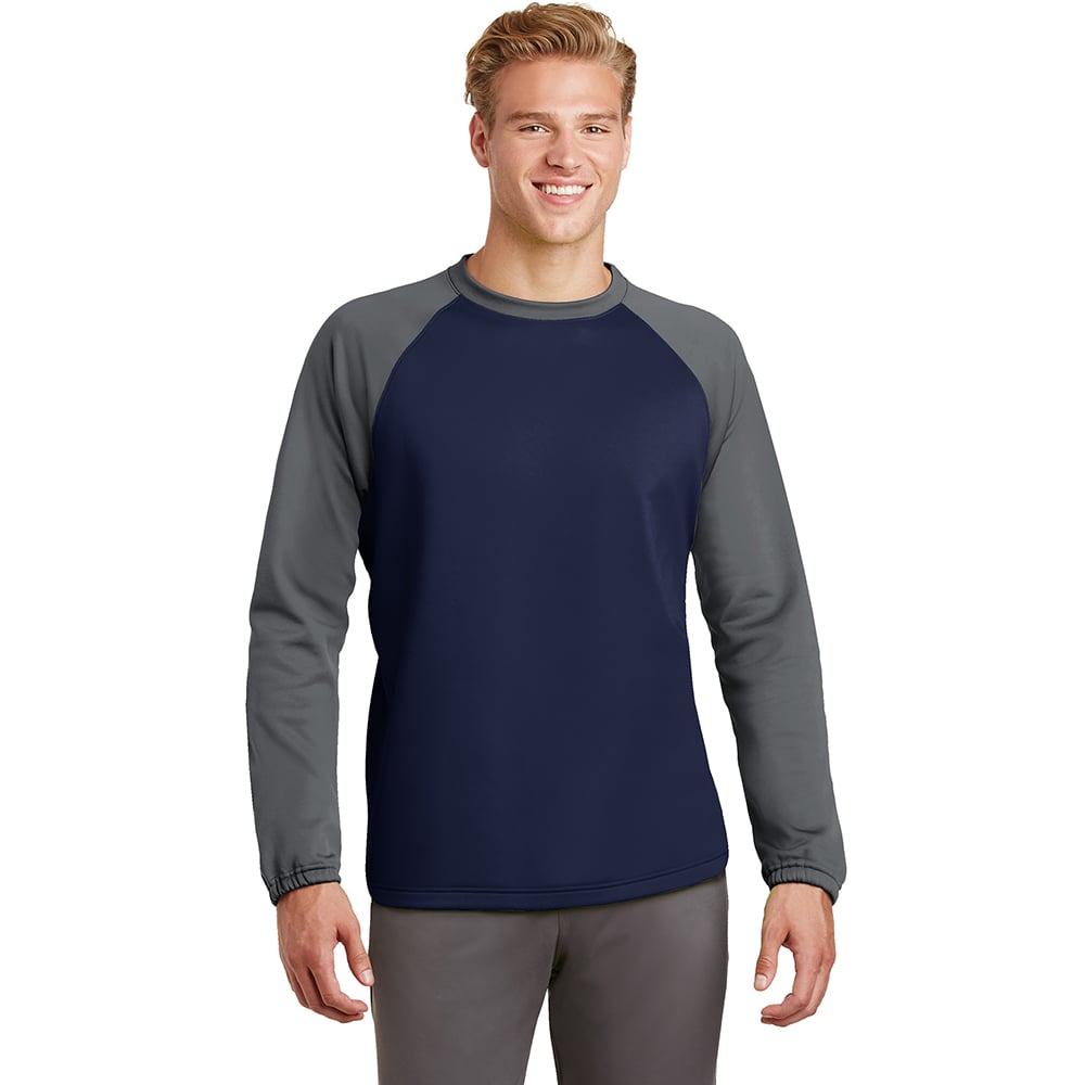Sport - Tek ST242 Sport - Wick Colorblock Raglan Crew Neck Sweatshirt - Gorvex.com