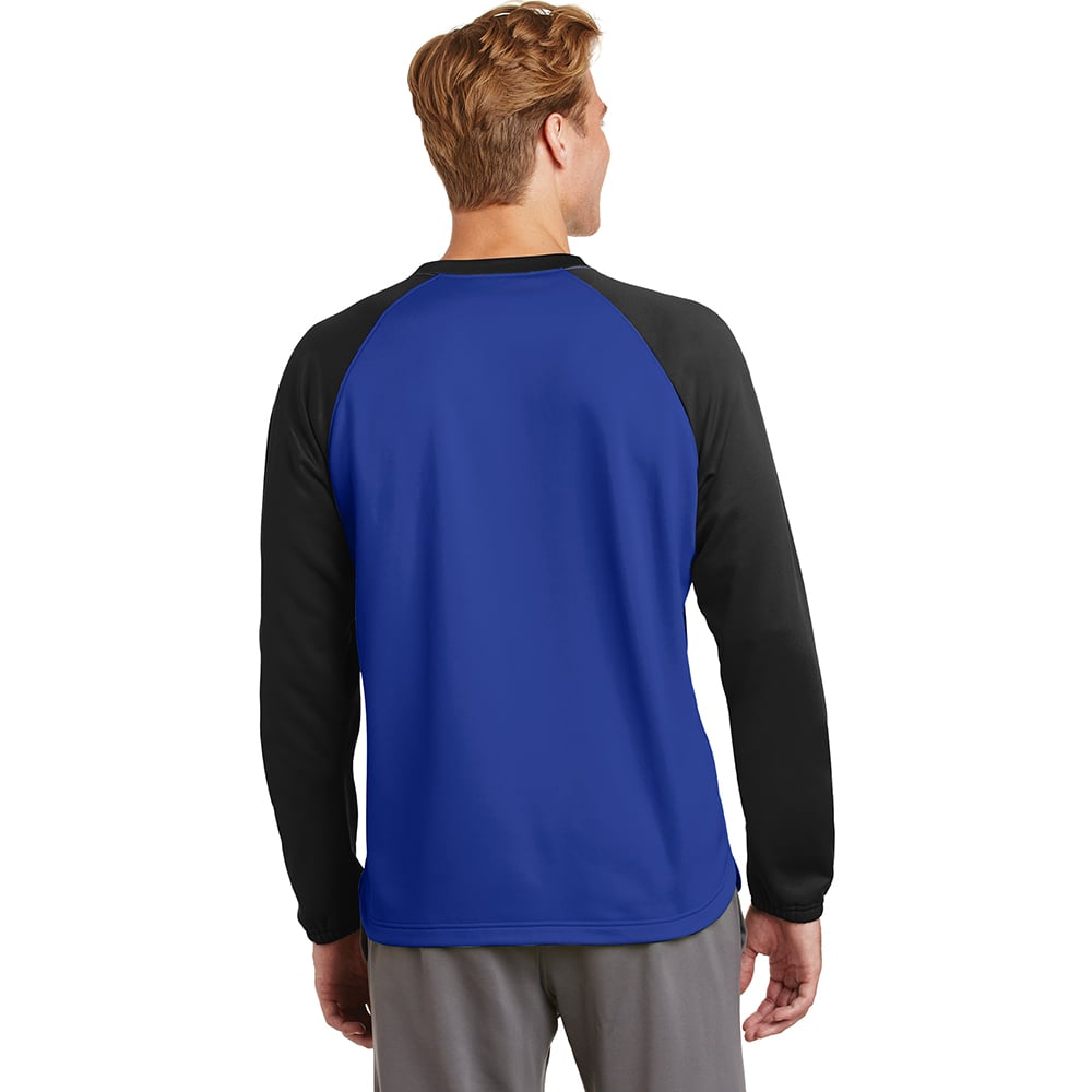 Sport - Tek ST242 Sport - Wick Colorblock Raglan Crew Neck Sweatshirt - Gorvex.com