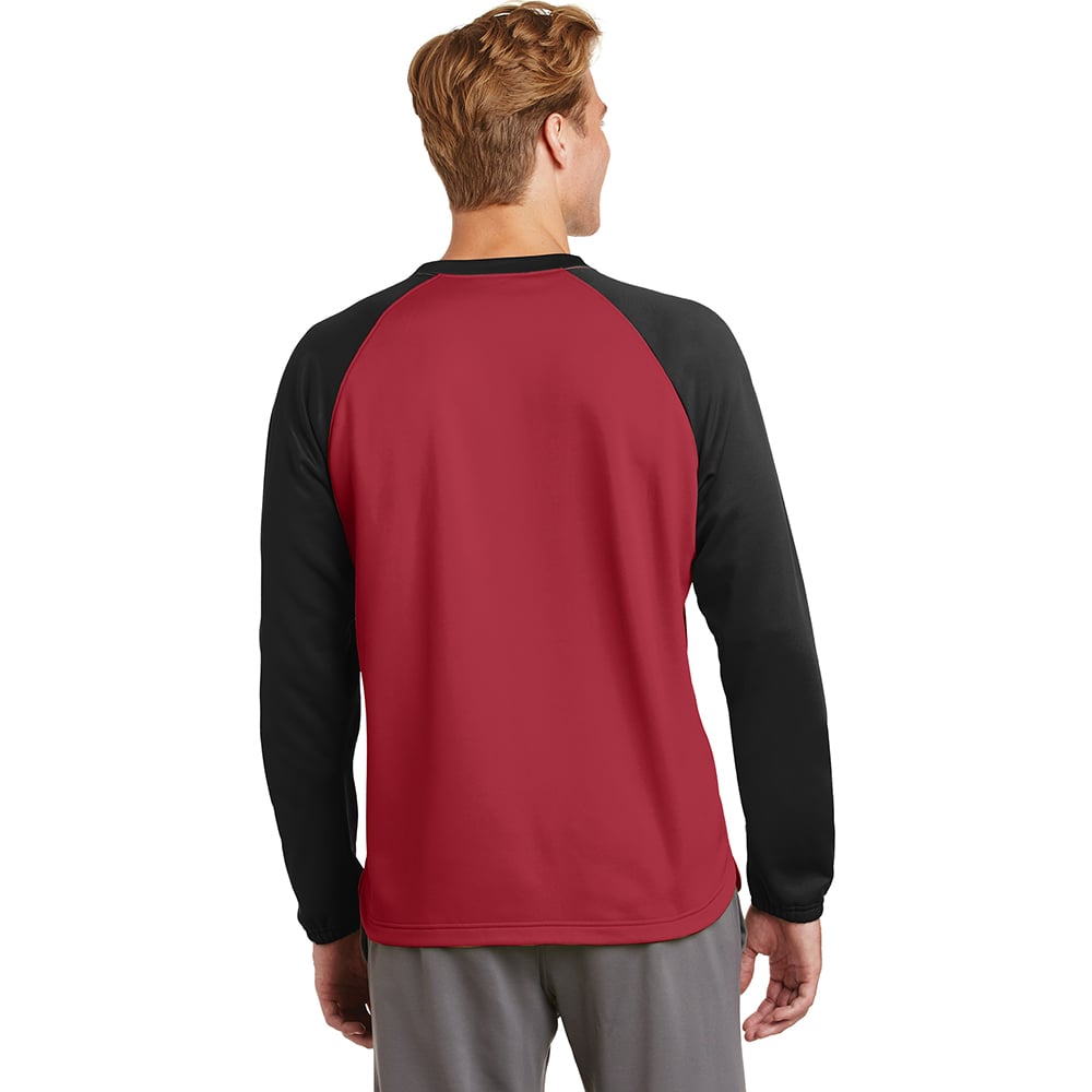 Sport - Tek ST242 Sport - Wick Colorblock Raglan Crew Neck Sweatshirt - Gorvex.com