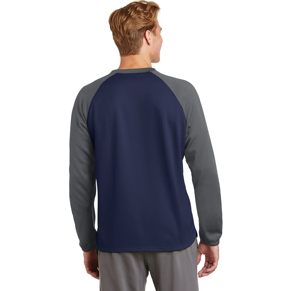 Sport - Tek ST242 Sport - Wick Colorblock Raglan Crew Neck Sweatshirt - Gorvex.com