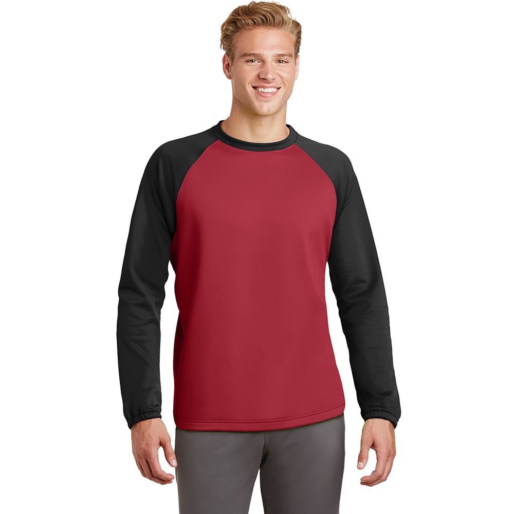 Sport - Tek ST242 Sport - Wick Colorblock Raglan Crew Neck Sweatshirt - Gorvex.com