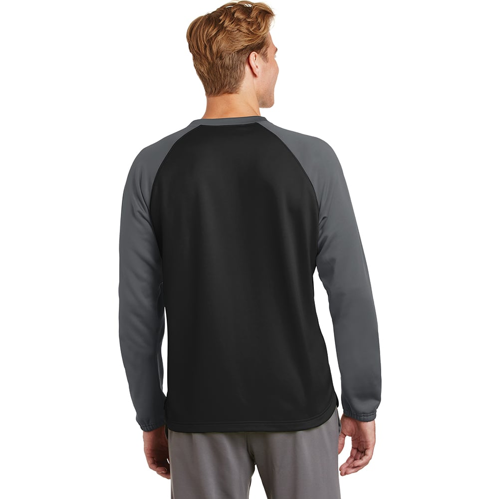 Sport - Tek ST242 Sport - Wick Colorblock Raglan Crew Neck Sweatshirt - Gorvex.com