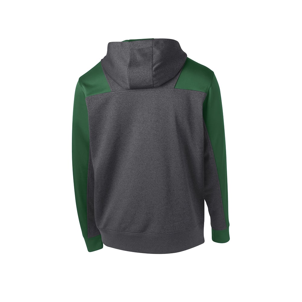 Sport - Tek ST249 Tech Fleece 1/4 - Zip Colorblock Sweatshirt with Hood - Gorvex.com