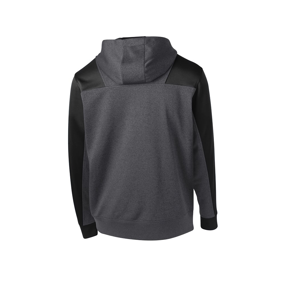 Sport - Tek ST249 Tech Fleece 1/4 - Zip Colorblock Sweatshirt with Hood - Gorvex.com