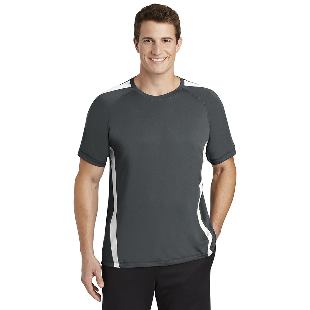 Sport - Tek ST351 PosiCharge Men's Colorblock Competitor T-Shirt - Gorvex.com