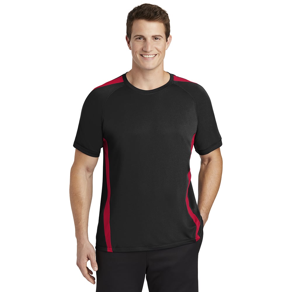 Sport - Tek ST351 PosiCharge Men's Colorblock Competitor T-Shirt - Gorvex.com