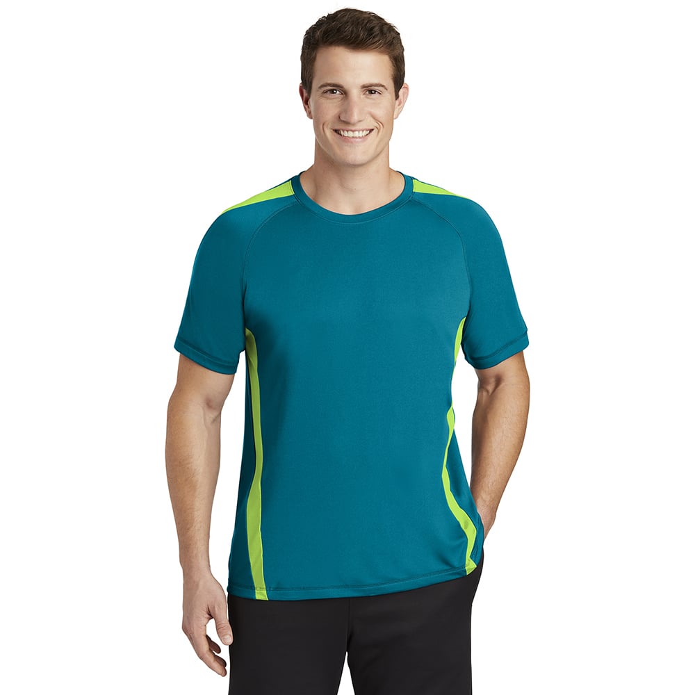 Sport - Tek ST351 PosiCharge Men's Colorblock Competitor T-Shirt - Gorvex.com