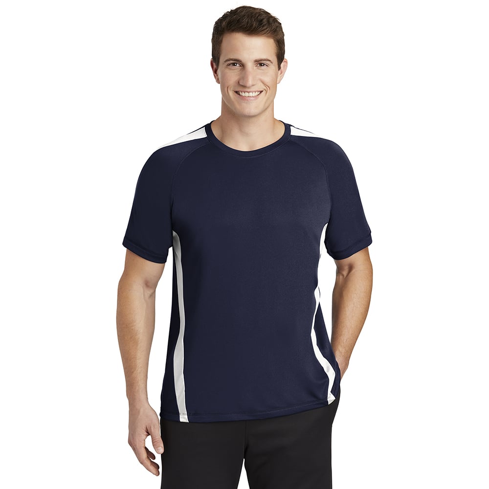 Sport - Tek ST351 PosiCharge Men's Colorblock Competitor T-Shirt - Gorvex.com