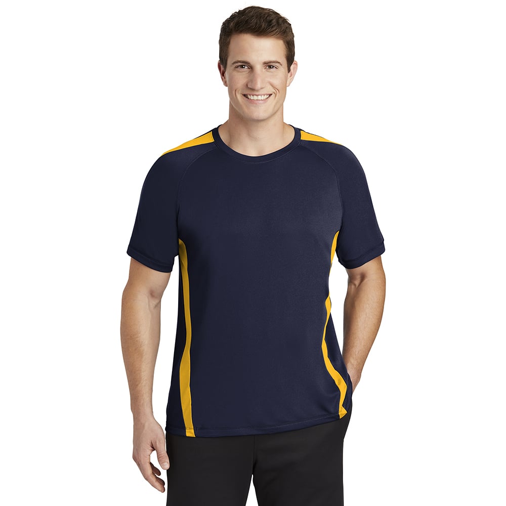Sport - Tek ST351 PosiCharge Men's Colorblock Competitor T-Shirt - Gorvex.com