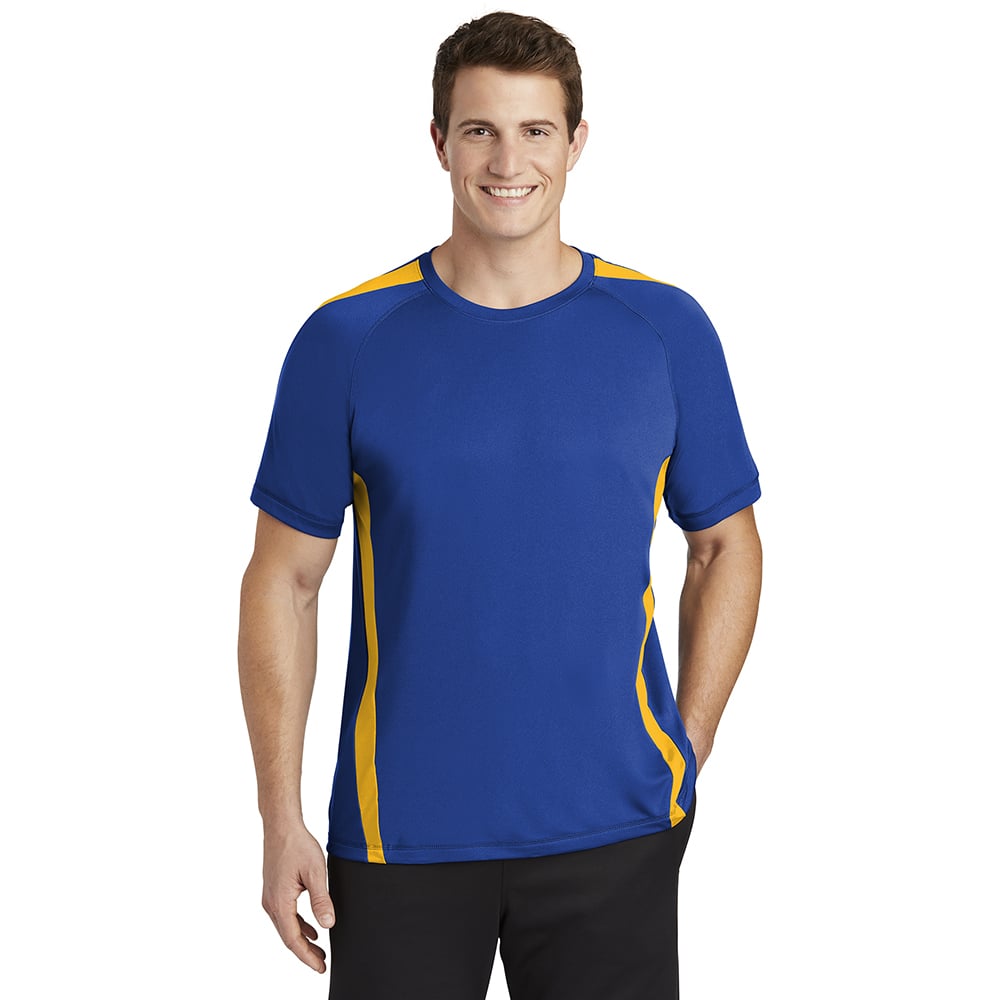 Sport - Tek ST351 PosiCharge Men's Colorblock Competitor T-Shirt - Gorvex.com